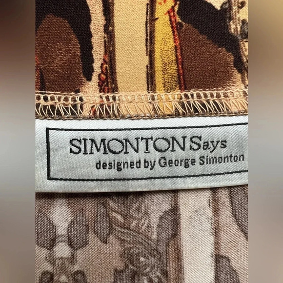 SIMONTON Says by George Simonton | women’s faux wrap top. SIZE: M. - Picture 3 of 9